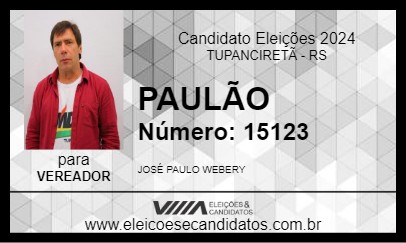 Candidato PAULÃO 2024 - TUPANCIRETÃ - Eleições