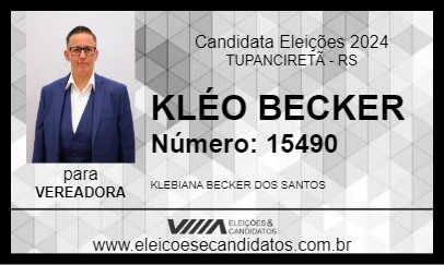 Candidato KLÉO BECKER 2024 - TUPANCIRETÃ - Eleições