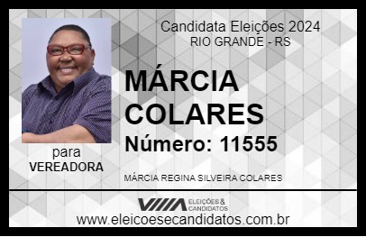 Candidato MÁRCIA COLARES 2024 - RIO GRANDE - Eleições