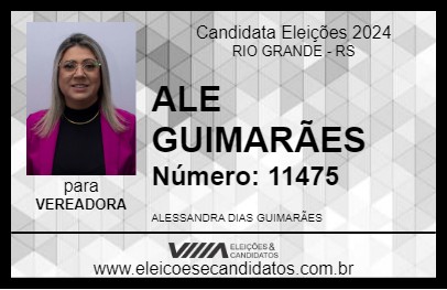 Candidato ALE GUIMARÃES 2024 - RIO GRANDE - Eleições