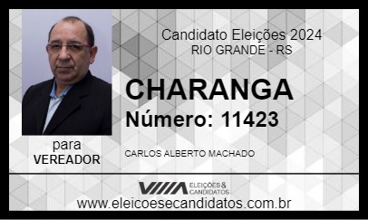 Candidato CHARANGA 2024 - RIO GRANDE - Eleições