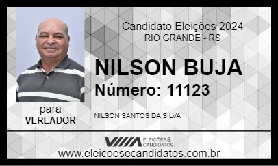 Candidato NILSON BUJA 2024 - RIO GRANDE - Eleições