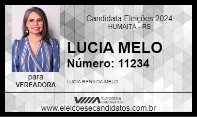 Candidato LUCIA WARKEN 2024 - HUMAITÁ - Eleições