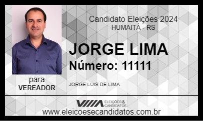 Candidato JORGE LIMA 2024 - HUMAITÁ - Eleições