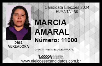 Candidato MARCIA AMARAL 2024 - HUMAITÁ - Eleições