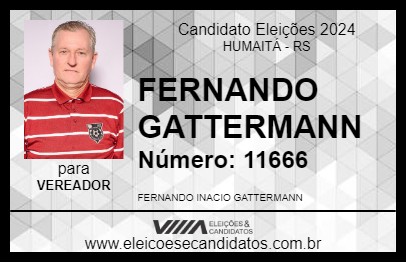 Candidato FERNANDO GATTERMANN 2024 - HUMAITÁ - Eleições