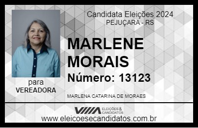 Candidato MARLENE MORAIS 2024 - PEJUÇARA - Eleições