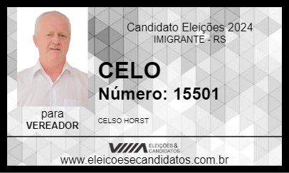 Candidato CELO 2024 - IMIGRANTE - Eleições