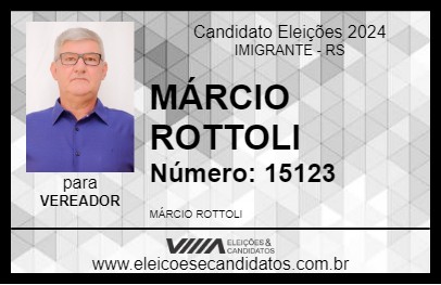 Candidato MÁRCIO ROTTOLI 2024 - IMIGRANTE - Eleições