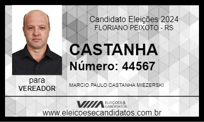 Candidato CASTANHA 2024 - FLORIANO PEIXOTO - Eleições