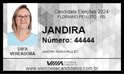 Candidato JANDIRA 2024 - FLORIANO PEIXOTO - Eleições