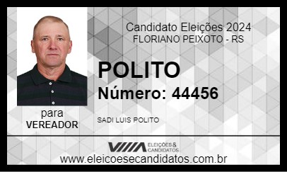 Candidato POLITO 2024 - FLORIANO PEIXOTO - Eleições