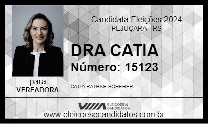 Candidato DRA CATIA 2024 - PEJUÇARA - Eleições