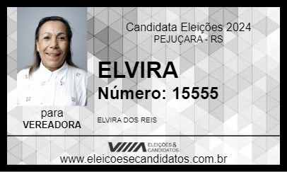 Candidato ELVIRA 2024 - PEJUÇARA - Eleições