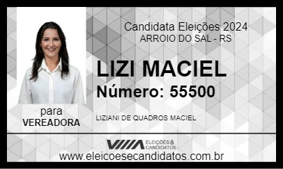 Candidato LIZI MACIEL 2024 - ARROIO DO SAL - Eleições