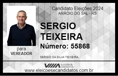 Candidato SERGIO TEIXEIRA 2024 - ARROIO DO SAL - Eleições