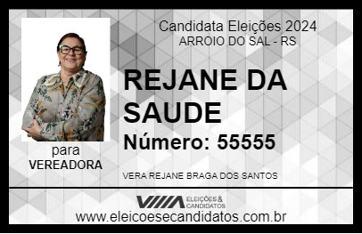 Candidato REJANE DA SAUDE 2024 - ARROIO DO SAL - Eleições