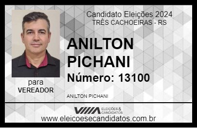 Candidato ANILTON PICHANI 2024 - TRÊS CACHOEIRAS - Eleições