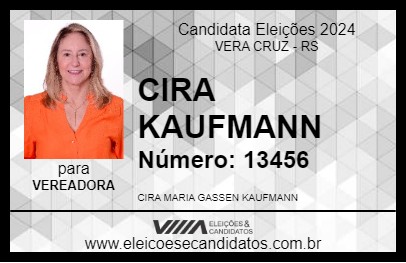 Candidato CIRA KAUFMANN 2024 - VERA CRUZ - Eleições