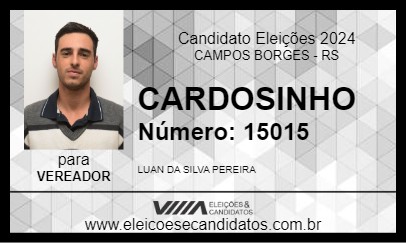 Candidato CARDOSINHO 2024 - CAMPOS BORGES - Eleições