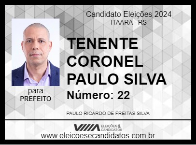 Candidato TENENTE CORONEL PAULO SILVA 2024 - ITAARA - Eleições