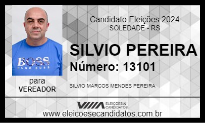 Candidato SILVIO PEREIRA 2024 - SOLEDADE - Eleições