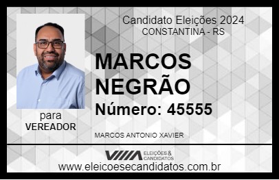 Candidato MARCOS NEGRÃO 2024 - CONSTANTINA - Eleições