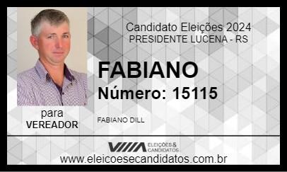 Candidato FABIANO 2024 - PRESIDENTE LUCENA - Eleições