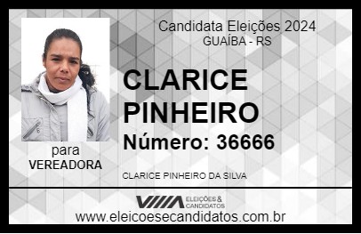 Candidato CLARICE PINHEIRO 2024 - GUAÍBA - Eleições