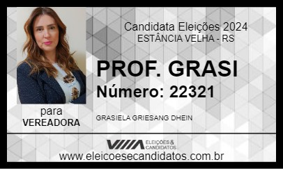 Candidato PROF. GRASI 2024 - ESTÂNCIA VELHA - Eleições