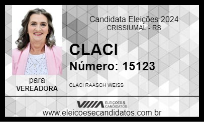 Candidato CLACI 2024 - CRISSIUMAL - Eleições