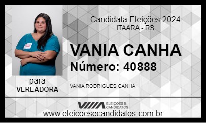 Candidato VANIA CANHA 2024 - ITAARA - Eleições