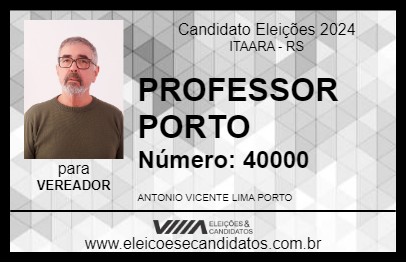 Candidato PROFESSOR PORTO 2024 - ITAARA - Eleições