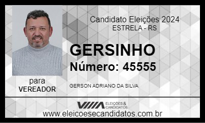 Candidato GERSINHO 2024 - ESTRELA - Eleições