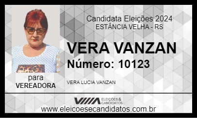 Candidato VERA VANZAN 2024 - ESTÂNCIA VELHA - Eleições