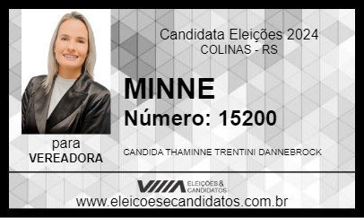 Candidato MINNE 2024 - COLINAS - Eleições