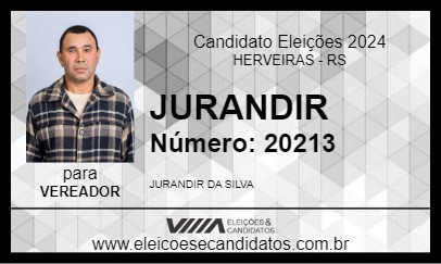 Candidato JURANDIR 2024 - HERVEIRAS - Eleições