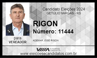 Candidato RIGON 2024 - GETÚLIO VARGAS - Eleições