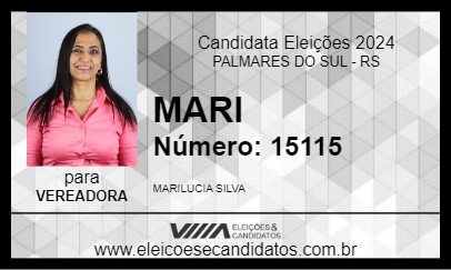 Candidato MARI 2024 - PALMARES DO SUL - Eleições