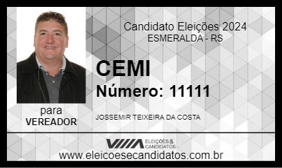 Candidato CEMI 2024 - ESMERALDA - Eleições