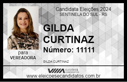 Candidato GILDA CURTINAZ 2024 - SENTINELA DO SUL - Eleições