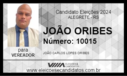 Candidato JOÃO ORIBES 2024 - ALEGRETE - Eleições