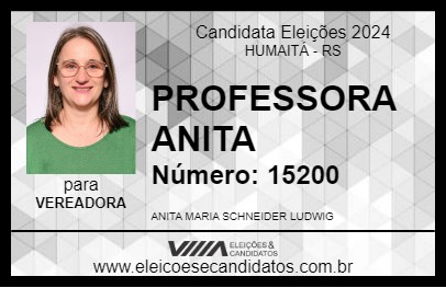 Candidato PROFESSORA ANITA 2024 - HUMAITÁ - Eleições