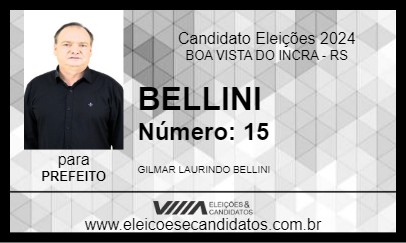 Candidato BELLINI 2024 - BOA VISTA DO INCRA - Eleições