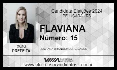 Candidato FLAVIANA 2024 - PEJUÇARA - Eleições