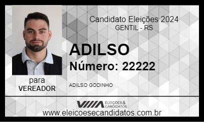 Candidato ADILSO 2024 - GENTIL - Eleições