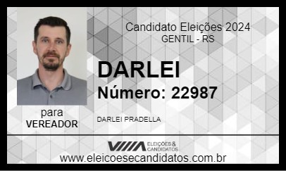 Candidato DARLEI 2024 - GENTIL - Eleições