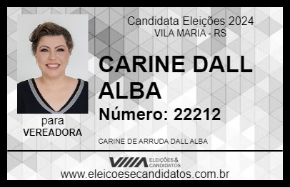 Candidato CARINE DALL ALBA 2024 - VILA MARIA - Eleições