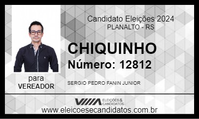 Candidato CHIQUINHO 2024 - PLANALTO - Eleições