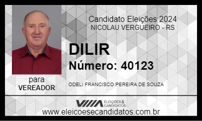 Candidato DILIR 2024 - NICOLAU VERGUEIRO - Eleições